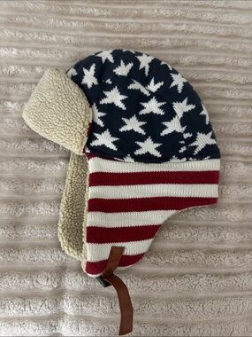 KBETHOS Kids Star & Stripe Trapper Hat - Red, White & Blue